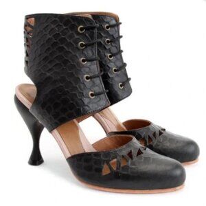 JOHN FLUEVOG Second Miracles Cascades Ankle Slingback Boots